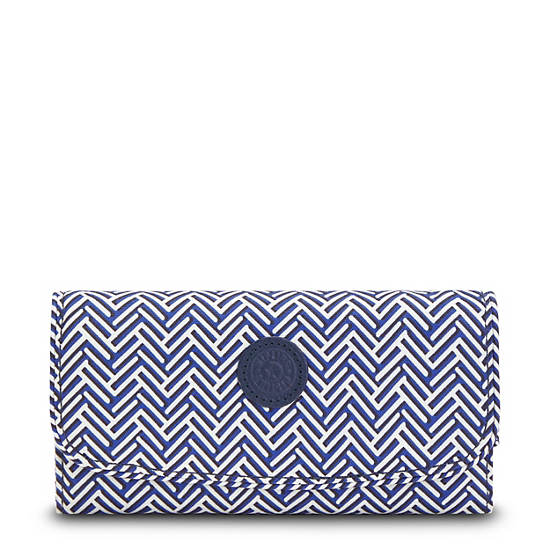 Kipling Money Land Printed Snap Wallet Handbag Grijs | BE 1283GS